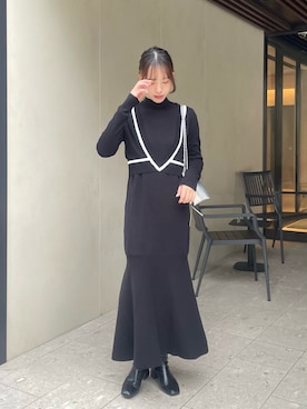 「アイテム（ワンピース/ドレス）」を使った、bitaさん（レディース・162cm・20代）の冬コーディネート
