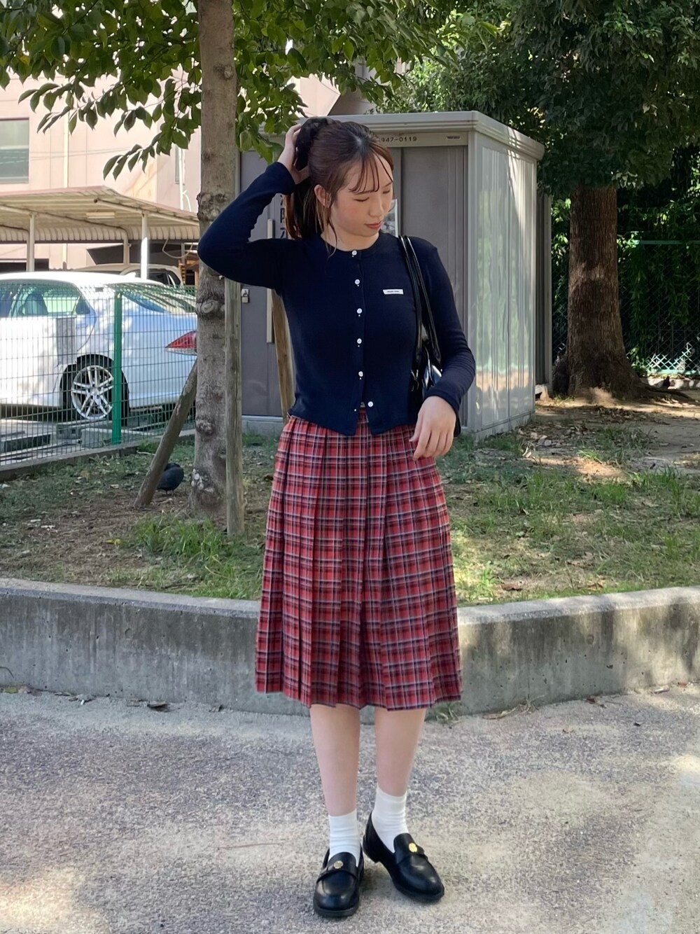CRANK Frill pleated midi skirt スカート プリーツ