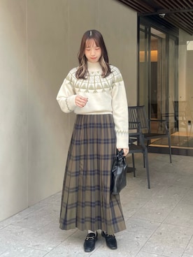 「CLEIO（クレイオ）のアイテム」を使った、bitaさん（骨格ストレート・レディース・162cm）の冬コーディネート