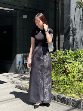 「nomnom（ノムノム）のアイテム」を使った、bitaさん（レディース・162cm）の夏コーディネート