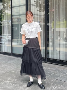 「nomnom（ノムノム）のアイテム」を使った、bitaさん（レディース・162cm）の夏コーディネート