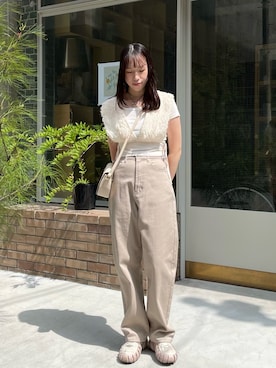 「nomnom（ノムノム）のアイテム」を使った、bitaさん（レディース・162cm）の夏コーディネート