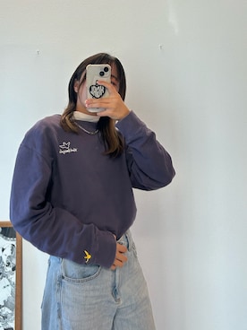 「ハイネックトップス」｜「アイテム（アクセサリー）」を使った、ユーナ(yuna)さん（レディース・155cm）の冬コーディネート