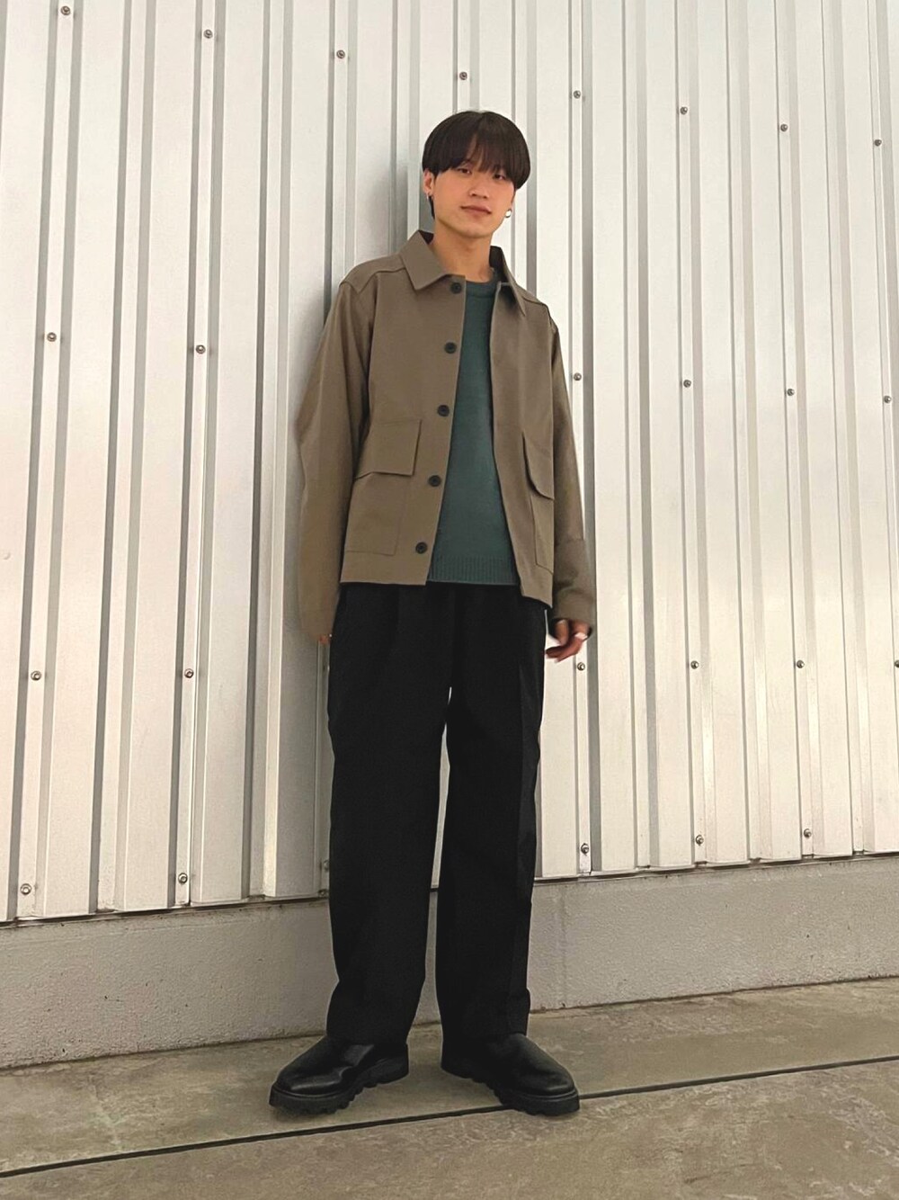 ニット/セーター（グリーン系）を使った「韓国ブランド」の