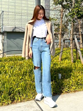「ALAND（エーランド）のアイテム（ジャケット/アウター）」を使った、ALAND JAPANさん（レディース・167cm）の春コーディネート