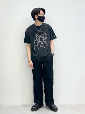 「ALAND（エーランド）のアイテム（パンツ）」を使った、ALAND JAPANさん（メンズ・180cm）の春コーディネート