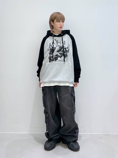 パーカー 「UNISEX」NASTYKICK／Pitchyラグランフーディー（ウラケ）2112936 レディース メンズ NASTY KICK パーカー 「UNISEX」NASTYKICK／Pitchyラグラン