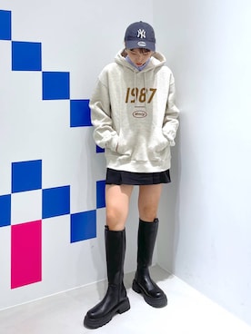 「ALAND（エーランド）のアイテム（シャツ/ブラウス）」を使った、ALAND JAPANさん（レディース・159cm）の冬コーディネート