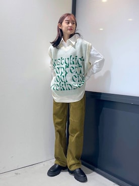 「ALAND（エーランド）のアイテム（シャツ/ブラウス）」を使った、ALAND JAPANさん（レディース・154cm）の冬コーディネート