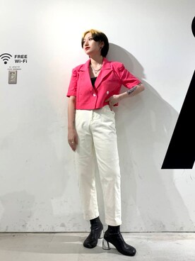 「ALAND（エーランド）のアイテム（ジャケット/アウター）」を使った、ALAND JAPANさん（レディース・168cm）の春コーディネート