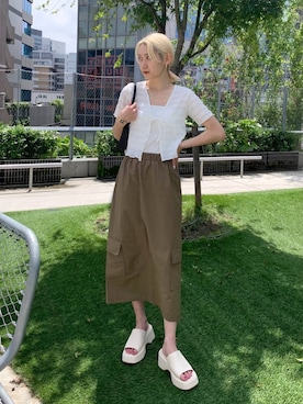 ALAND JAPANさん（レディース・165cm）の夏コーディネート