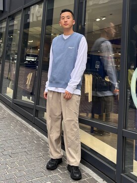「ALAND（エーランド）のアイテム（パンツ）」を使った、ALAND JAPANさん（メンズ・175cm）の秋コーディネート