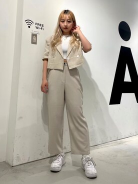 「ALAND（エーランド）のアイテム（ジャケット/アウター）」を使った、ALAND JAPANさん（レディース・160cm）の夏コーディネート