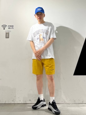 「ALAND（エーランド）のアイテム（キャップ）」を使った、ALAND JAPANさん（メンズ・175cm）の春コーディネート
