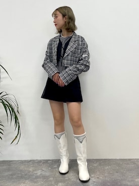 「PLASMASPHERE（プラズマスフィア）のアイテム」を使った、ALAND JAPANさん（レディース・153cm）の秋コーディネート