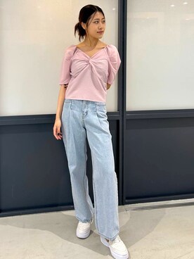 「ALAND（エーランド）のアイテム（シャツ/ブラウス）」を使った、ALAND JAPANさん（レディース・167cm）の夏コーディネート