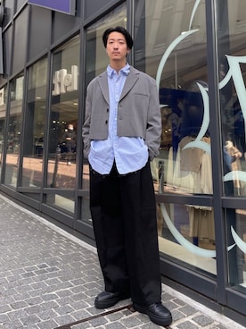 「ALAND（エーランド）のアイテム（ジャケット/アウター）」を使った、ALAND JAPANさん（メンズ・179cm）の春コーディネート