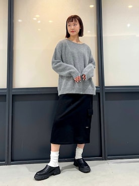 「DEARSTALKER（ディアストーカー）のアイテム」を使った、ALAND JAPANさん（レディース・160cm）の冬コーディネート