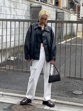 「LADY VOLUME（レディーボリューム）のアイテム」を使った、ALAND JAPANさん（レディース・165cm）の夏コーディネート