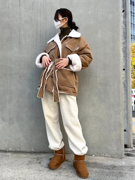 「ALAND（エーランド）のアイテム（ジャケット/アウター）」を使った、ALAND JAPANさん（レディース・165cm）の冬コーディネート