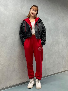 「LADY VOLUME（レディーボリューム）のアイテム」を使った、ALAND JAPANさん（レディース・160cm）の秋コーディネート