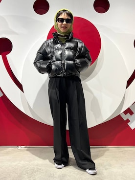 「マイベストコーデ2022」｜「アイテム（ナイロンジャケット）」を使った、ALAND JAPANさん（レディース・163cm）の冬コーディネート