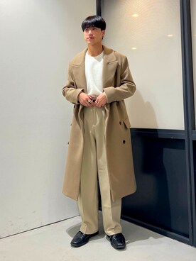 「マイベストコーデ2022」｜「アイテム（チェスターコート）」を使った、ALAND JAPANさん（メンズ・173cm）の冬コーディネート