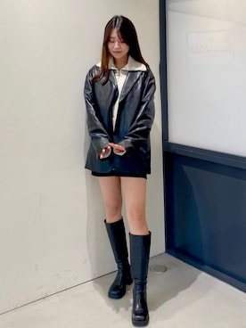 「V2（ブイツー）のアイテム」を使った、ALAND JAPANさん（レディース・167cm）の秋コーディネート