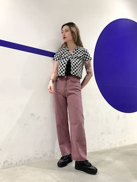 「DEARSTALKER（ディアストーカー）のアイテム」を使った、ALAND JAPANさん（レディース・168cm）の春コーディネート