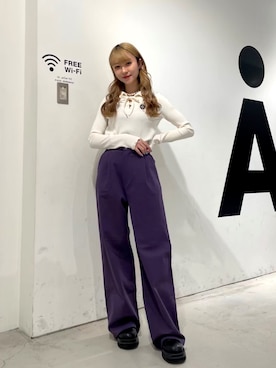 「MAGPIEROBIN（マグパイロビン）のアイテム」を使った、ALAND JAPANさん（レディース・153cm）の夏コーディネート