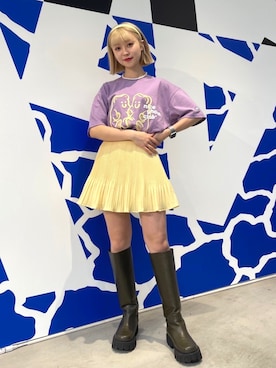 「NICE GHOST CLUB（ナイスゴーストクラブ）のアイテム」を使った、ALAND JAPANさん（レディース・153cm）の夏コーディネート