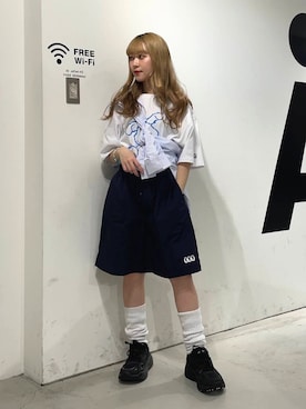 「ISTKUNST（イストクンスト）のアイテム」を使った、ALAND JAPANさん（レディース・153cm）の夏コーディネート