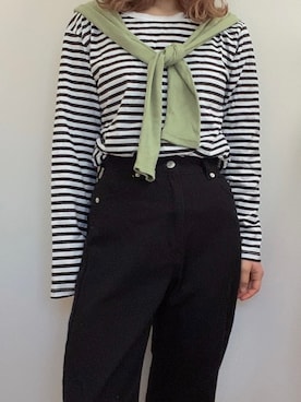 「AS as know as（エーエス アズノウアズ）のアイテム（トップス）」を使った、みんさん（レディース・160cm）の春コーディネート