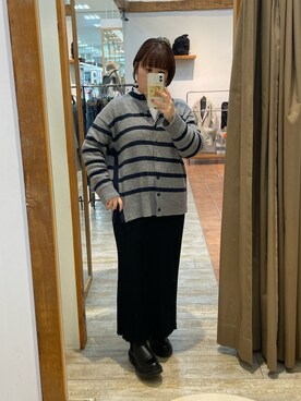 「コーディネート」｜「アイテム（ブーツ）」を使った、なかじさん（レディース・158cm）の秋コーディネート