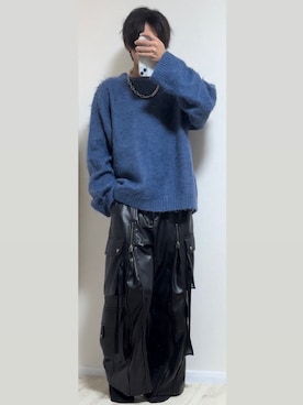 「ニットコーデ」｜sakuさん（メンズ・172cm）の秋コーディネート