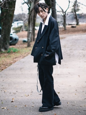 「classicalelf（クラシカルエルフ）のアイテム」を使った、sakuさん（メンズ・172cm）の冬コーディネート