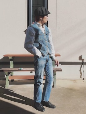 「sot（ソット）のアイテム」を使った、AITOさん（メンズ・168cm）の冬コーディネート