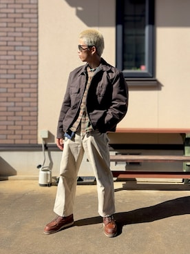 「アイテム（ファッション雑貨）」を使った、AITOさん（メンズ・168cm）の秋コーディネート