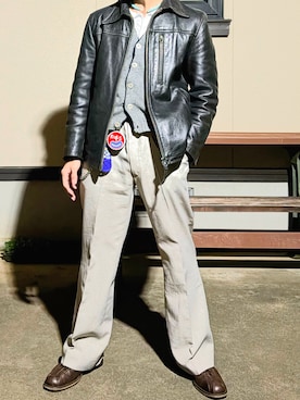 「アイテム（財布/小物）」を使った、AITOさん（メンズ・168cm）の秋コーディネート