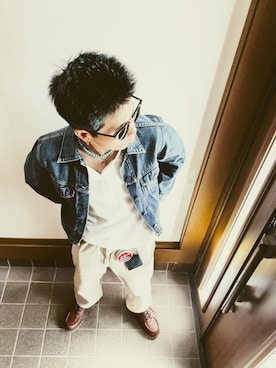 「アイテム（ファッション雑貨）」を使った、AITOさん（メンズ・168cm）の秋コーディネート