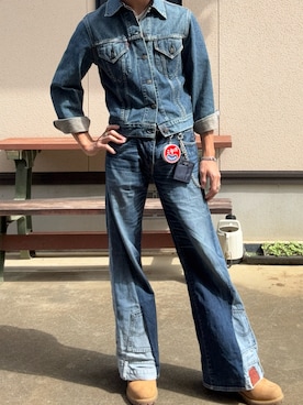 「アイテム（ウォレットチェーン）」を使った、AITOさん（メンズ・168cm）の秋コーディネート