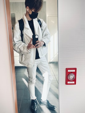 「BEAMS（ビームス）のアイテム（デニムジャケット）」を使った、bdwaki0406さん（メンズ・172cm）の春コーディネート