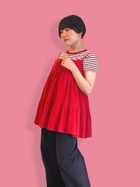 「チュニック」｜ふじたゆきさん（レディース・150cm）の夏コーディネート