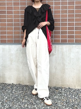 「pocket（ポケット）のアイテム」を使った、omiさん（レディース・166cm）の春コーディネート