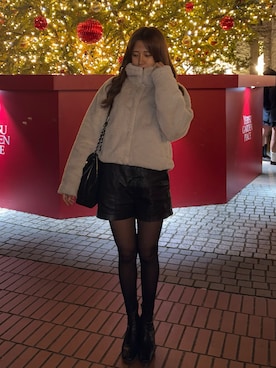 「クリスマス」｜「アイテム（ジャケット/アウター）」を使った、kohakuさん（レディース・160cm）の冬コーディネート