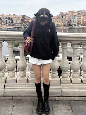 「アイテム（パーカー）」を使った、kohakuさん（レディース・160cm）の秋コーディネート