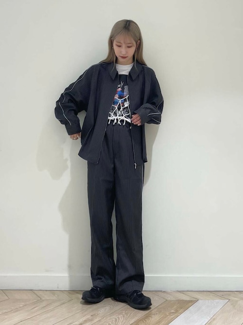 セール】サイドラインピンストライプスラックス（その他パンツ