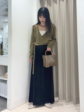 「SENSEOFPLACE」｜「アイテム（アクセサリー）」を使った、wakaさん（レディース・162cm）の秋コーディネート