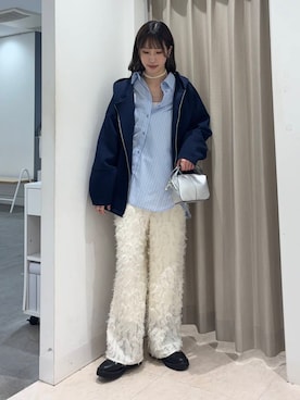 「SENSE OF PLACE by URBAN RESEARCH（センスオブプレイスバイアーバンリサーチ）のアイテム（ブーツ）」を使った、wakaさん（レディース・162cm）の冬コーディネート