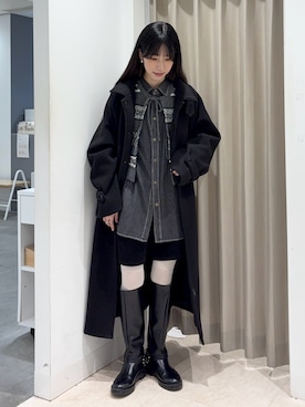 「SENSEOFPLACE」｜「アイテム（ジャケット/アウター）」を使った、wakaさん（レディース・162cm）の冬コーディネート